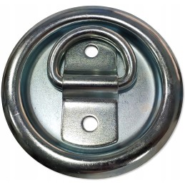 Round load securing handle, galvanized, diameter 130