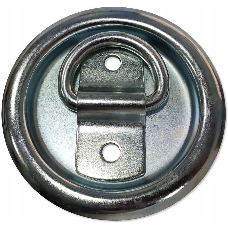 Round load securing handle, galvanized, diameter 130