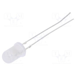 1 pcs x OPTOSUPPLY - OSW55152A-VV - LED, 5mm, white cold, 750mcd, 50°, Front: convex, 3÷15V, -30÷85°C