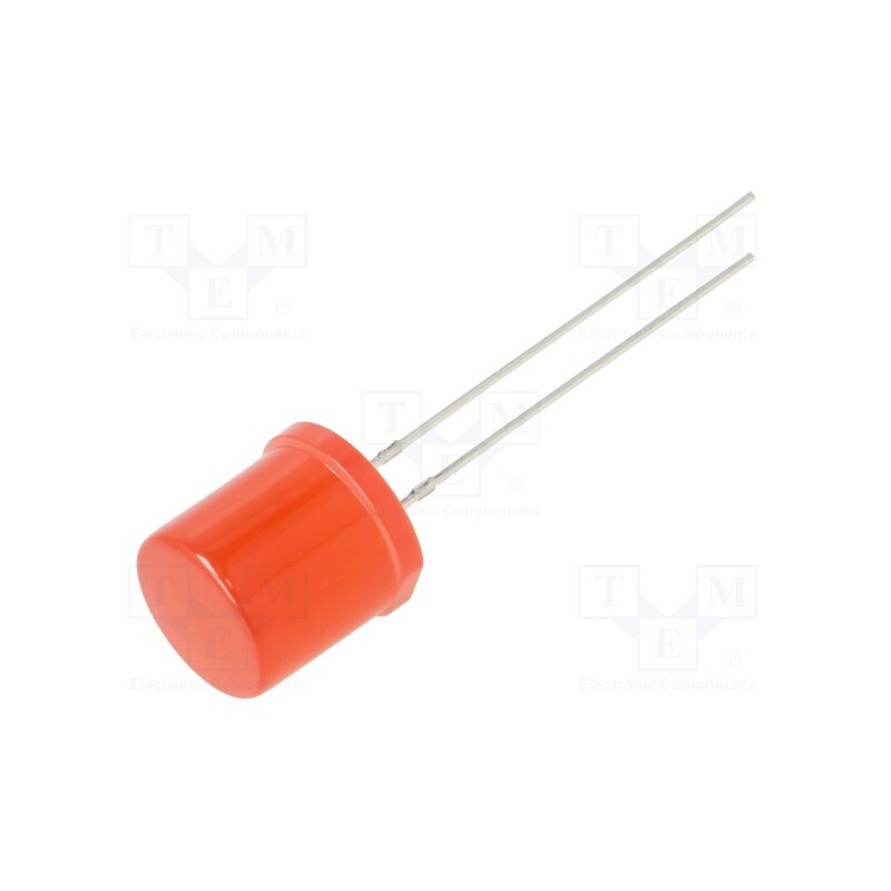 1 pcs x OPTOSUPPLY - OSR5PAA6K4A - LED, 9.7mm, red, 500÷750mcd, 180°, Front: flat, 1.8÷2.6V