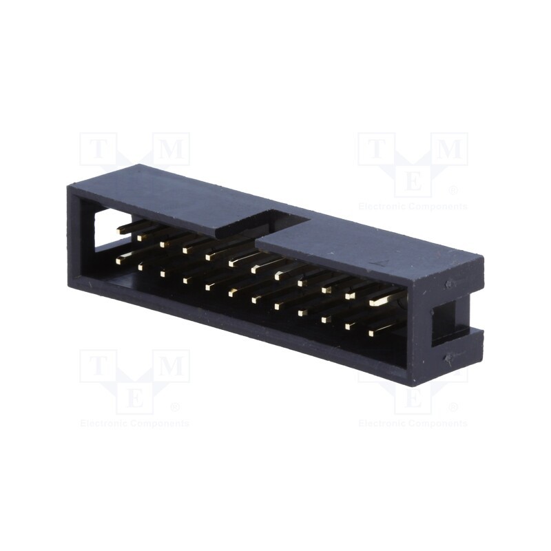 2 pcs x Amphenol Communications Solutions - T821124A1S100CEU - Socket, IDC, male, PIN: 24, straight, THT, gold-plated, 2.54mm, b