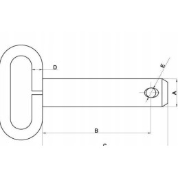 Pin with handle 16x112 mm z516098kr