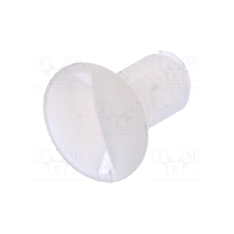 10 pcs x DREMEC - 8G203M3X06 - Screw, M3x6, 0.5, Head: countersunk, slotted, 1mm, polyamide