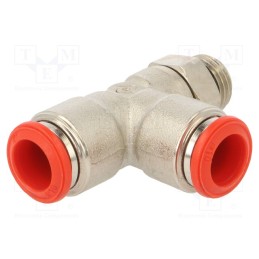 1 pcs x AIGNEP-50226 10-1/4 - Push-in fitting, T-tap splitter, -0.99÷20bar, Thread: 1/4'