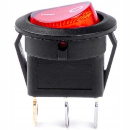 Round switch with red backlight