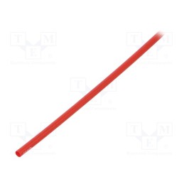 1 pcs x 3M - 7000099235 - Heat shrink sleeve, thin walled, 3: 1, 3mm, L: 1m, red, GTI 3000