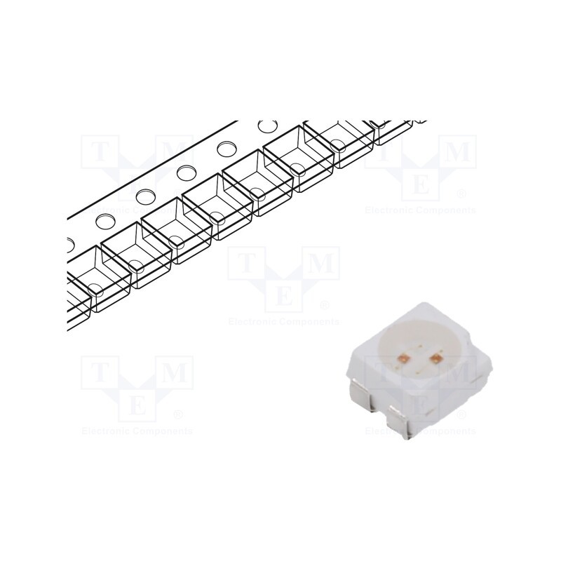 1 pcs x OPTOSUPPLY - OSRYA4S2C1A - LED, SMD, 3528,PLCC4, red/yellow, 3.5x2.8x1.9mm, 120°, 20mA