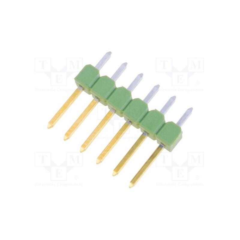 2 pcs x TE Connectivity - 826629-6 - Pin header, pin strips, AMPMODU MOD II, male, PIN: 6, straight