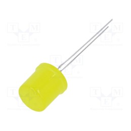 1 pcs x OPTOSUPPLY - OSY5PAA6K4A - LED, 9.7mm, yellow, 585÷595mcd, 180°, Front: flat, 1.8÷2.6V, round