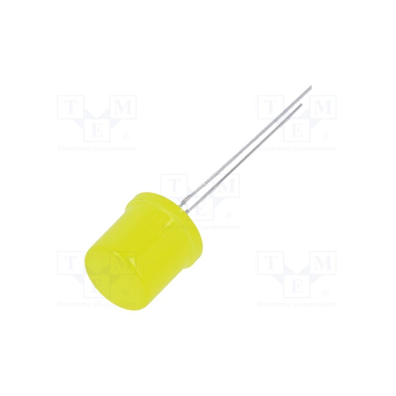 1 pcs x OPTOSUPPLY - OSY5PAA6K4A - LED, 9.7mm, yellow, 585÷595mcd, 180°, Front: flat, 1.8÷2.6V, round
