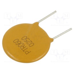 2 pcs x EATON/BUSSMANN - PTR060V0250-BK - Fuse: PTC polymer, 2.5A, Imax: 40A, THT, PTR060V, bag