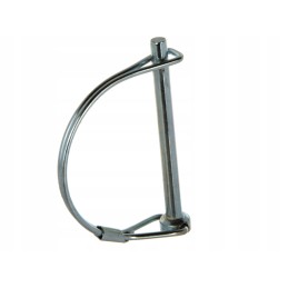 Pipe cotter securing the 6mm pin