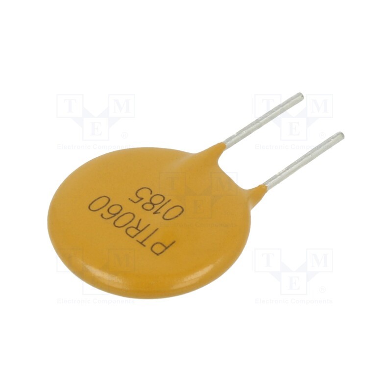 2 pcs x EATON/BUSSMANN - PTR060V0185-BK - Fuse: PTC polymer, 1.85A, Imax: 40A, THT, PTR060V, bag