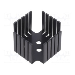 1 pcs x Advanced Thermal Solutions - ATS-PCBT1088 - Heatsink: extruded, U, TO3, black, L: 45.2mm, W: 45.2mm, H: 31mm