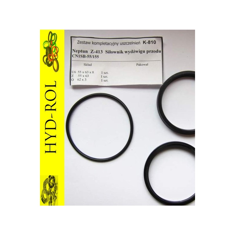 Seals for the front boom of the Neptun K 810 combine harvester