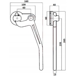 Clip lock of the side of the Kipra tipper body, right