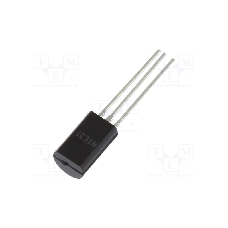 1 pcs x NTE Electronics - NTE31 - Transistor: NPN, bipolar, 160V, 1A, 0.9W, TO92