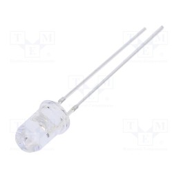 1 pcs x OPTOSUPPLY - OSV1YL5A31A-5V - LED, UV, 30°, 12÷20mA, P: 150mW, 360÷370nm, 5VDC, THT, Front: convex