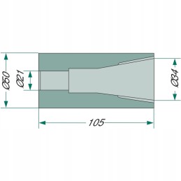 105 mm front loader tine bushing
