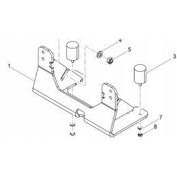 Wacker dps1850 shock absorber bumper 0215030