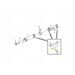 Shaft clamp for Volvo backhoe loader