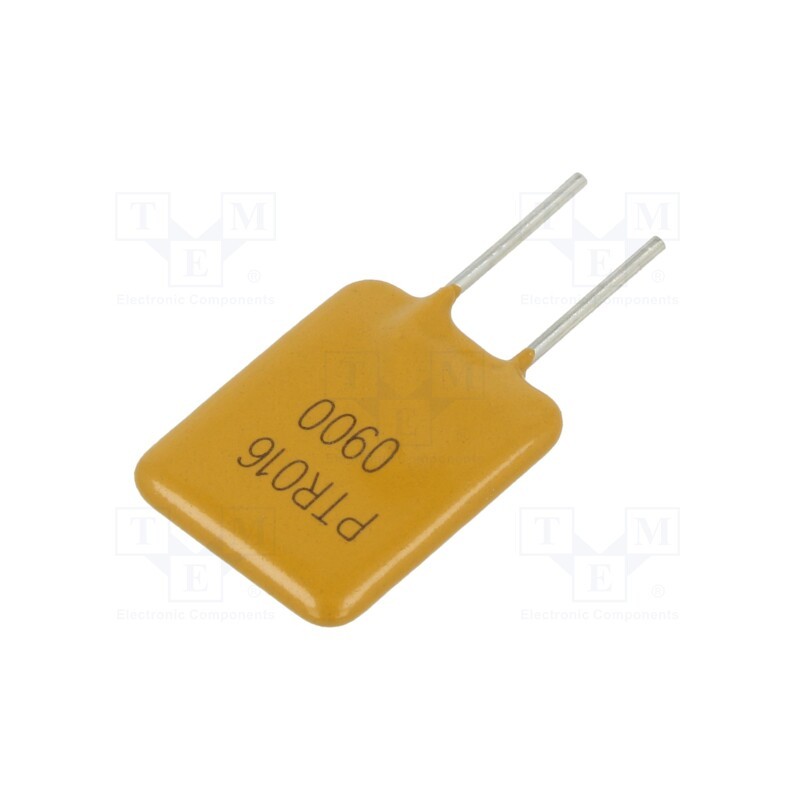 2 pcs x EATON/BUSSMANN - PTR016V0900-BK - Fuse: PTC polymer, 9A, Imax: 100A, THT, PTR016V, bag