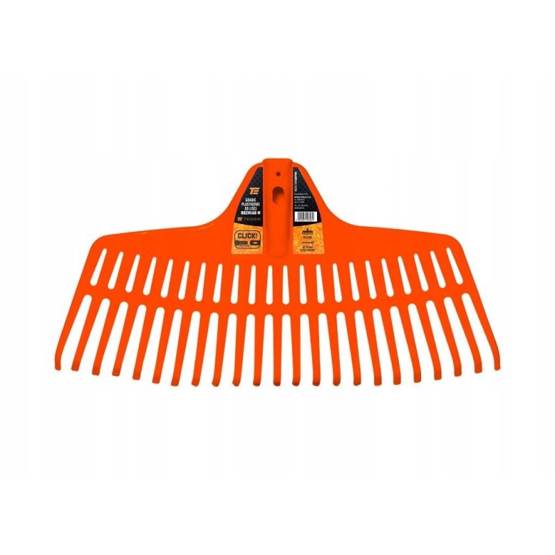 Plastic leaf rake, size M teger