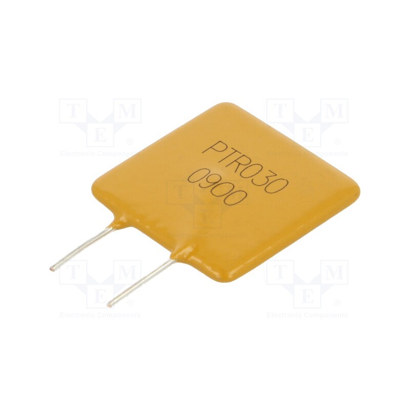 2 pcs x EATON/BUSSMANN - PTR030V0900-BK - Fuse: PTC polymer, 9A, Imax: 100A, THT, PTR030V, bag