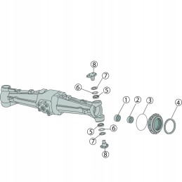 Sealing ring 2 1519 045 0 deutz fahr
