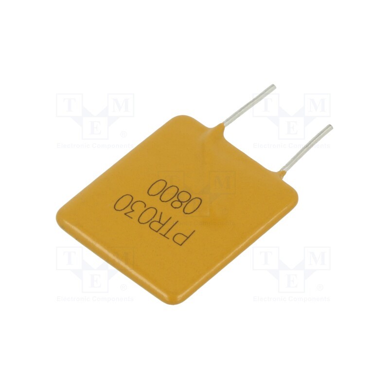 2 pcs x EATON/BUSSMANN - PTR030V0800-BK - Fuse: PTC polymer, 8A, Imax: 100A, THT, PTR030V, bag