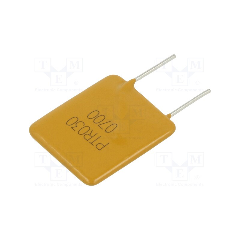 2 pcs x EATON/BUSSMANN - PTR030V0700-BK - Fuse: PTC polymer, 7A, Imax: 100A, THT, PTR030V, bag