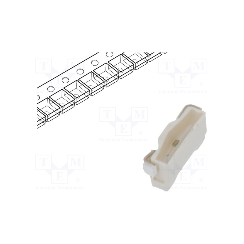 1 pcs x LUMEX - SML-LXR2808USBC-TR - LED, SMD, 2808, blue, 250mcd, 2.8x0.8x1.2mm, 110°, 3.2÷3.7V, 20mA