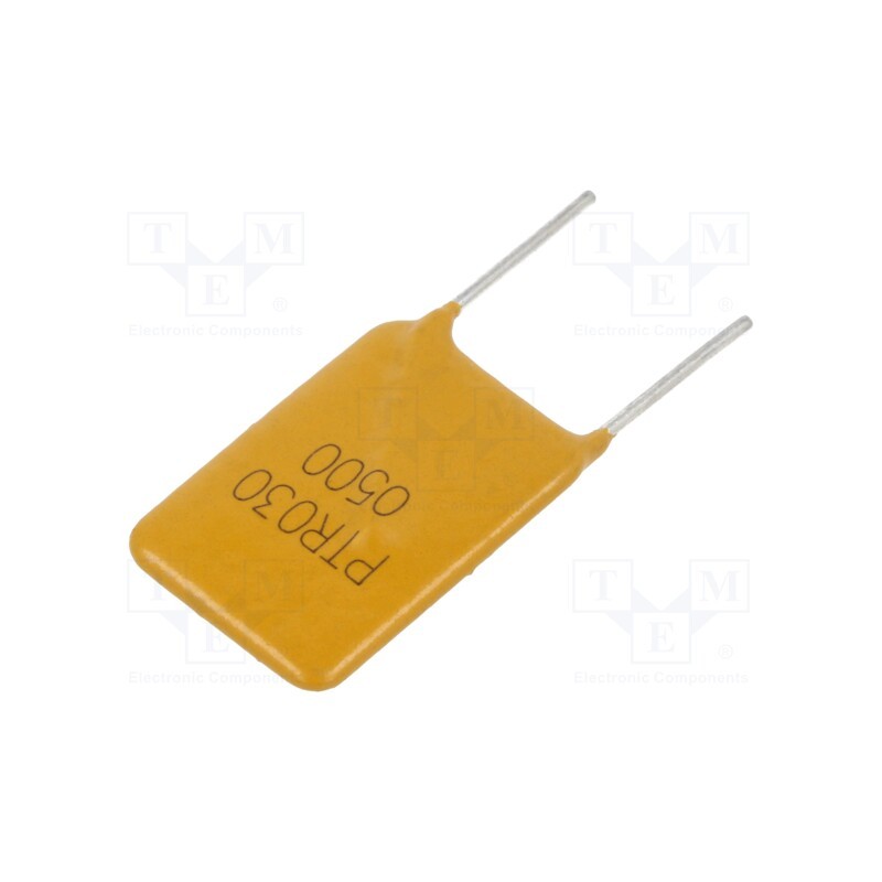 2 pcs x EATON/BUSSMANN - PTR030V0500-BK - Fuse: PTC polymer, 5A, Imax: 40A, THT, PTR030V, bag