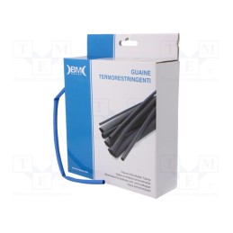 1 rol x BM GROUP - GBS048MBL - Heat shrink sleeve, glueless, 2: 1, 6.4mm, L: 10m, polyolefine