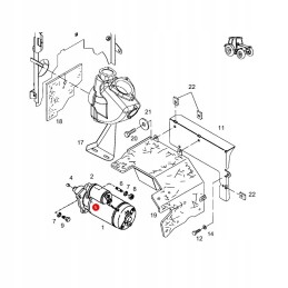 Fendt starter bush f824900060140 original