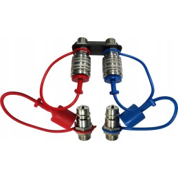 Set of quick connectors, Euro M18 plug sockets