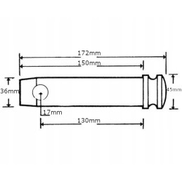 Pin 36x130mm cat 3 kramp z336130kr