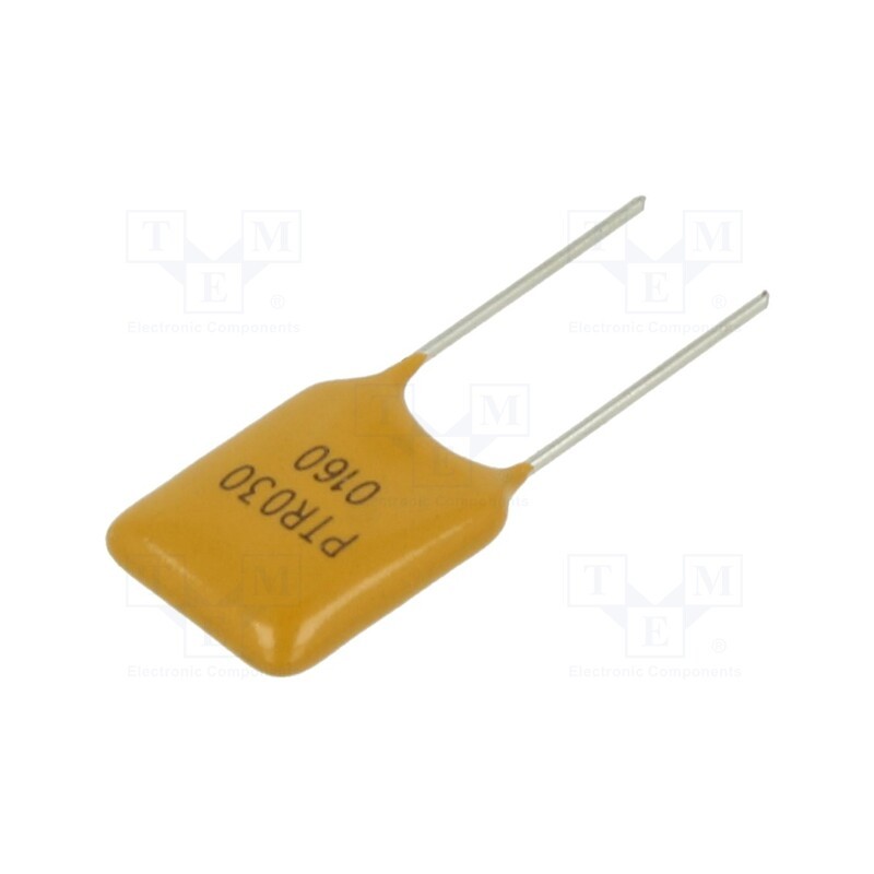 2 pcs x EATON/BUSSMANN - PTR030V0160-BK - Fuse: PTC polymer, 1.6A, Imax: 40A, THT, PTR030V, bag