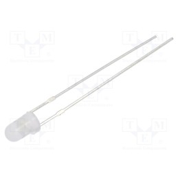 1 pcs x OPTOSUPPLY - OSW53142A-VV - LED, 3mm, white cold, 1560mcd, 40°, Front: convex, 3÷15V, -30÷85°C