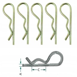 Set of spring pins 23365 100