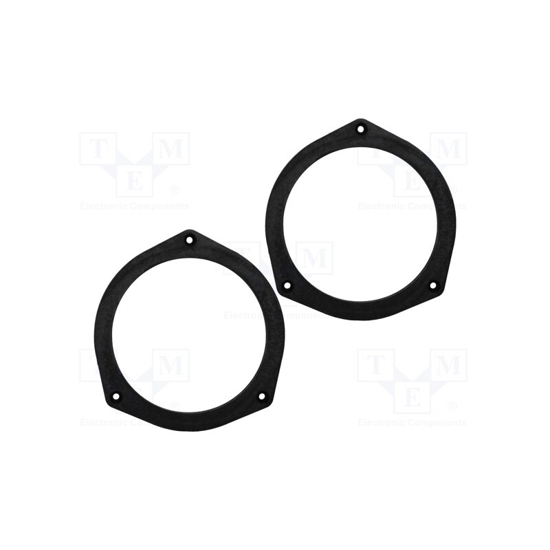 1 set x BASSER - DMSUBA01 - Spacer ring, MDF, 165mm, Subaru, impregnated, 2pcs.