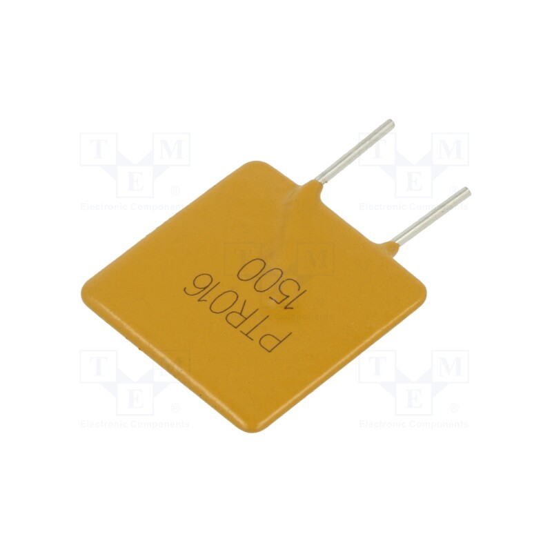 2 pcs x EATON/BUSSMANN - PTR016V1500-BK - Fuse: PTC polymer, 15A, Imax: 100A, THT, PTR016V, bag