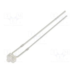 1 pcs x OPTOSUPPLY - OSV2YL7331A - LED, UV, 30°, 20mA, P: 114mW, λd: 370÷380nm, 3÷3.8VDC, THT