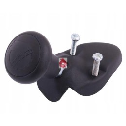 Black steering knob, mounted on the Ursus frame