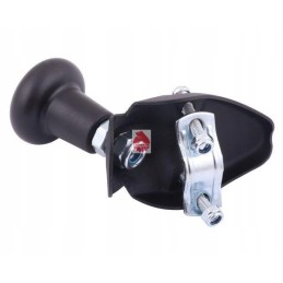 Black steering knob, mounted on the Ursus frame