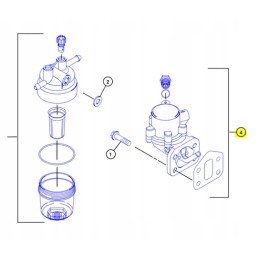 Fuel pump for Cat Telehandler backhoe loader