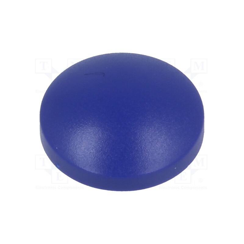 1 pcs x MEC - 1ZC30 - Button, round, blue, plastic