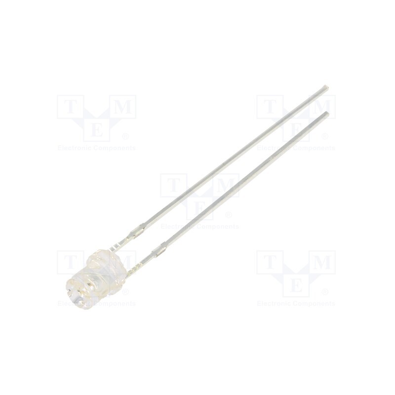 1 pcs x OPTOSUPPLY - OSV5DL34E1A - LED, UV, 140°, 20mA, P: 114mW, λd: 400÷410nm, 3÷3.8VDC, THT