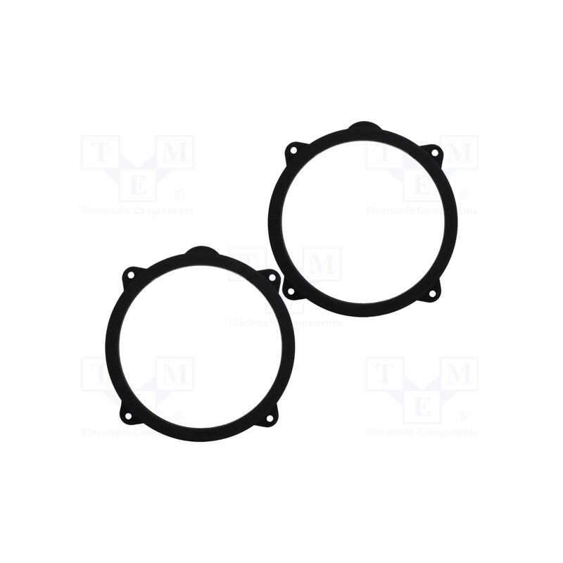 1 set x BASSER - DMALFA01 - Spacer ring, MDF, 165mm, Alfa Romeo, impregnated, 2pcs.