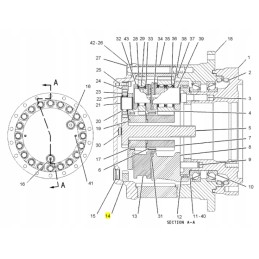 Outer ring of hub reduction cat 1107055